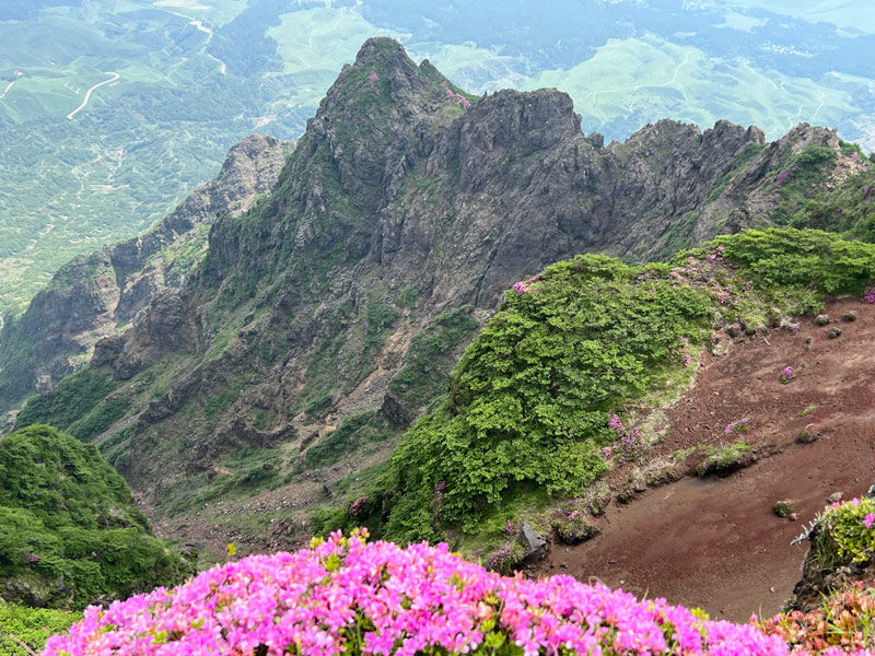 阿蘇 高岳 中岳 楢尾岳